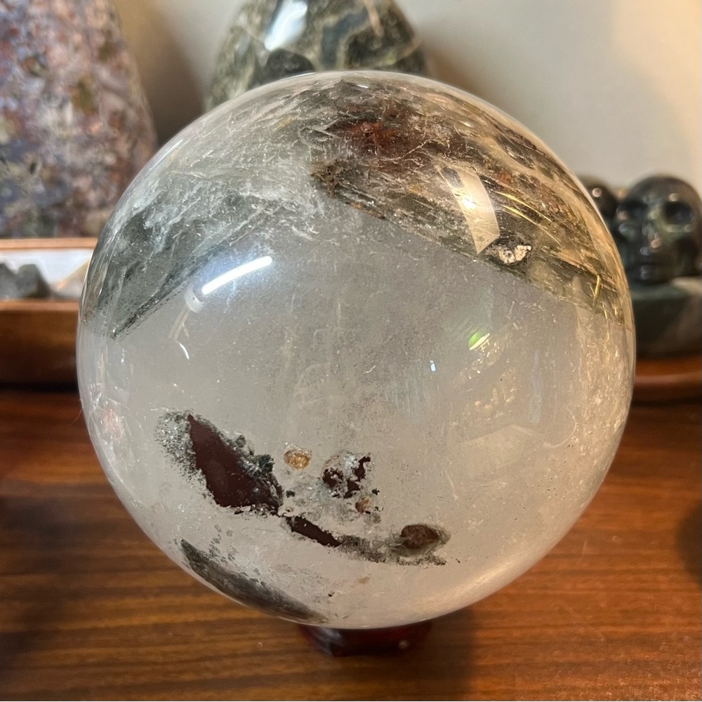 Huge 7.28LB Garden Quartz Sphere 🔮🌿